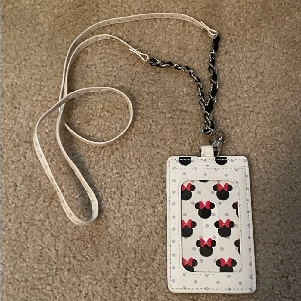 Minnie Mouse Lanyard with Wallet